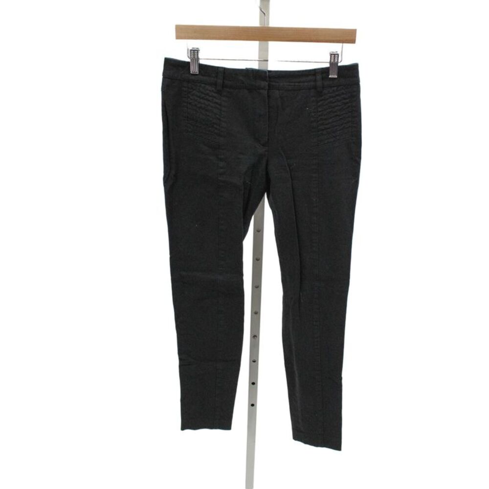 Judith & Charles Womens Black Cotton Dress Pants Zip Size 6
